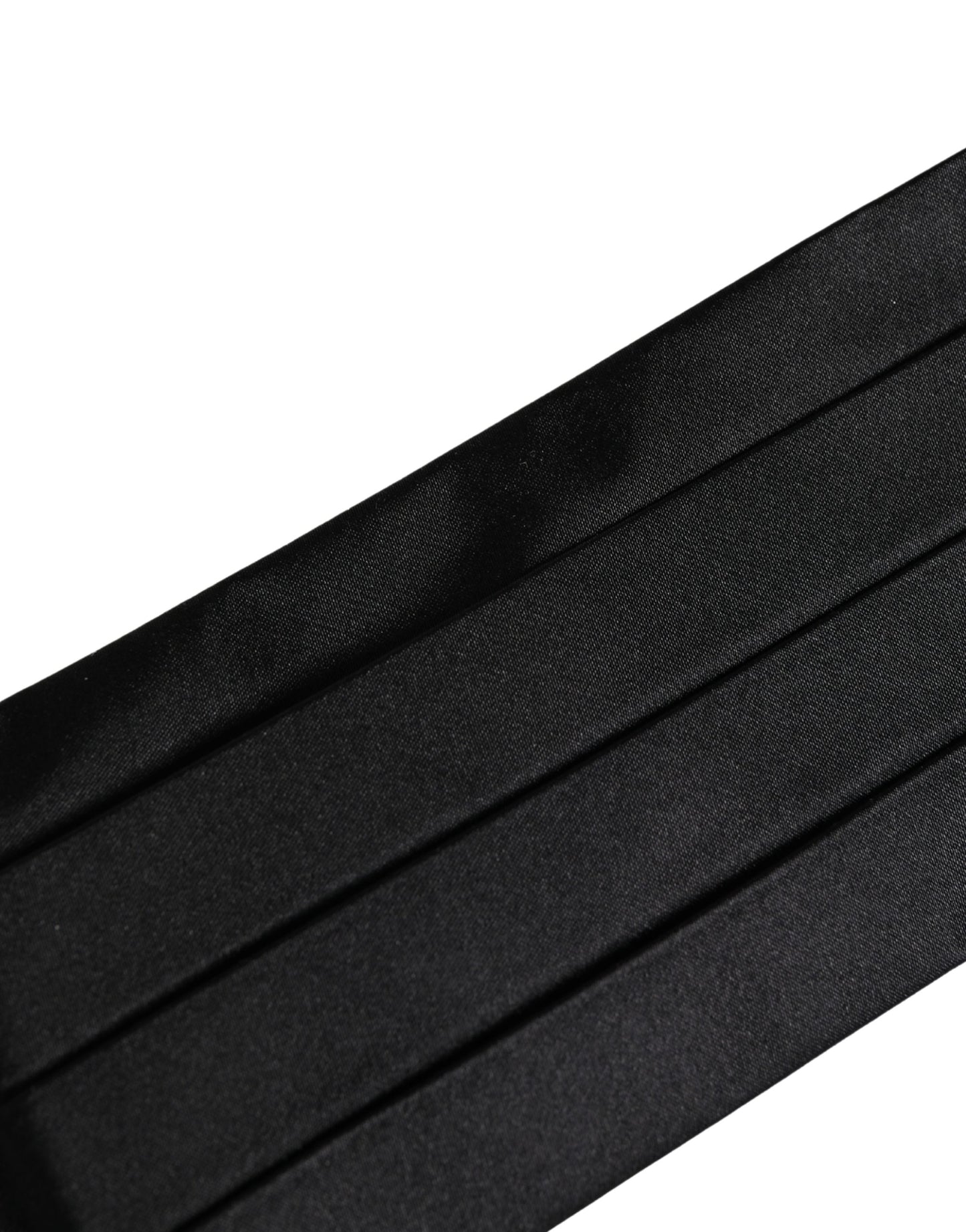 Dolce & Gabbana Black 100% Silk Women Wide Waist Cummerbund