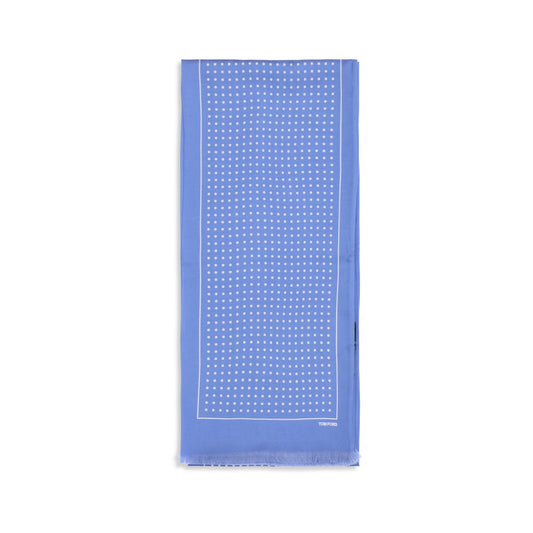 Tom Ford Blue Silk Scarf