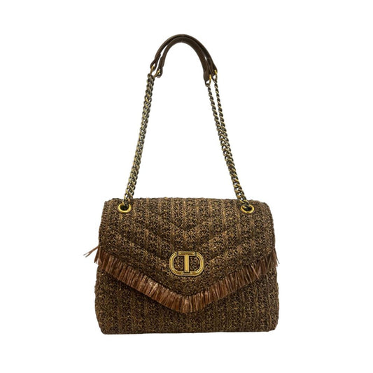 Twinset Brown Polypropylene Women Crossbody Bag