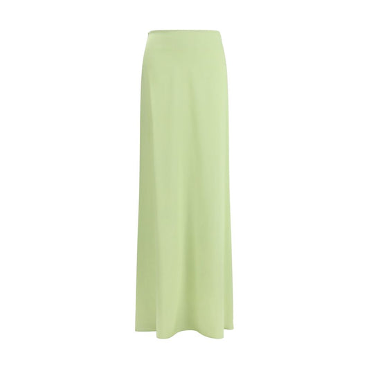Kristina Ti Bicolor Silk Long Skirt