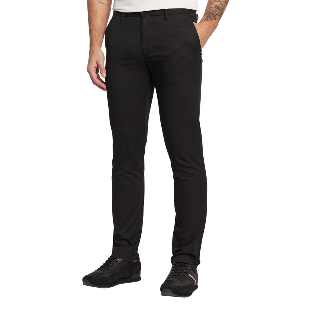 Tommy Hilfiger Black Recycled Cotton Skinny Pants