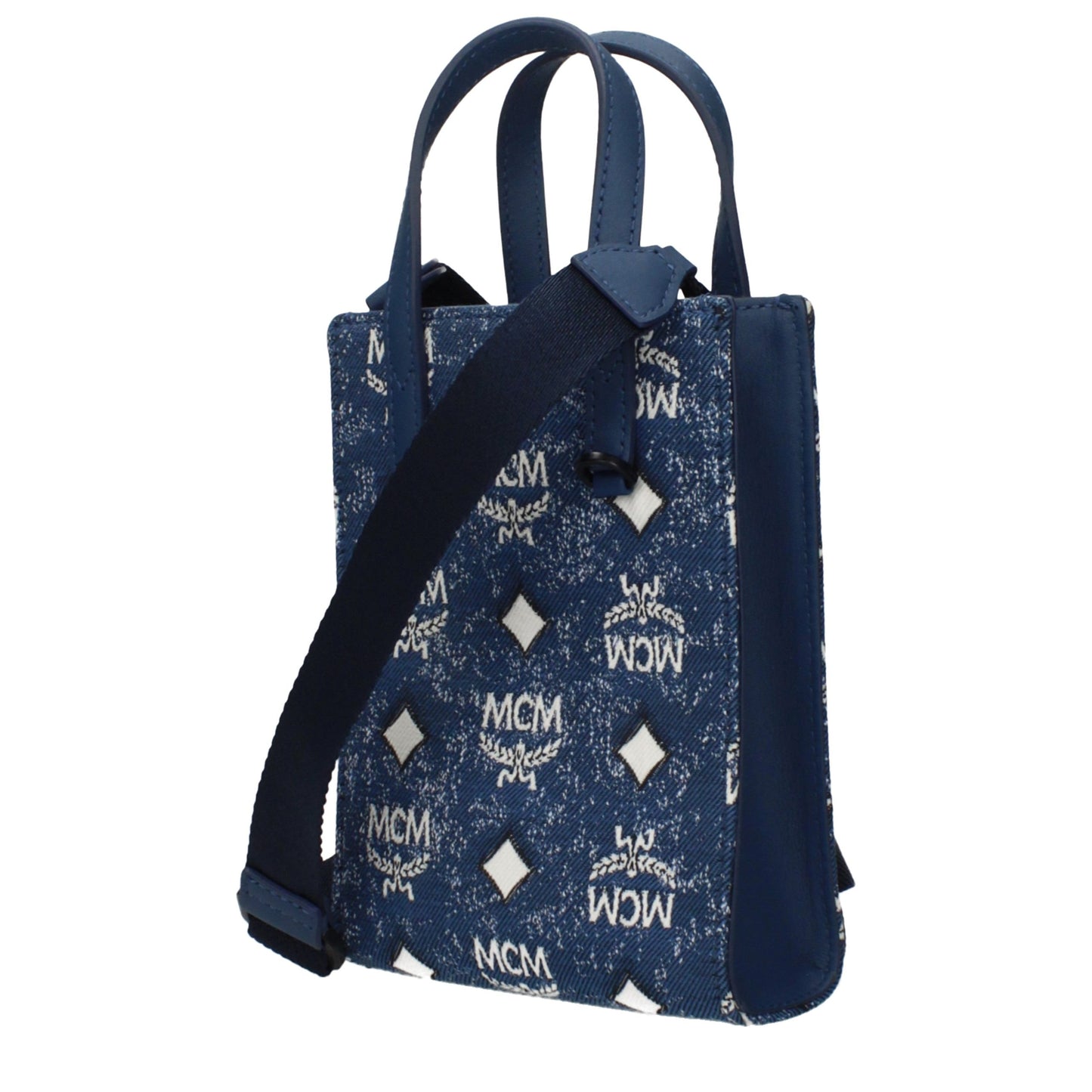 MCM Blue Fabric Handbag