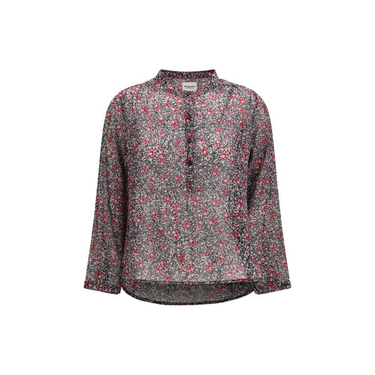 Isabel Marant Étoile Purple Cotton Pattern Shirt