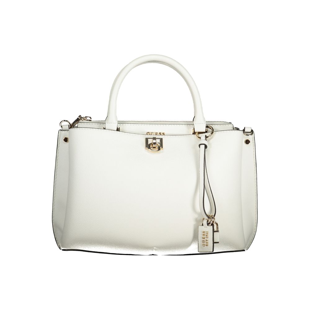 Guess Jeans White Polyethylene Handbag