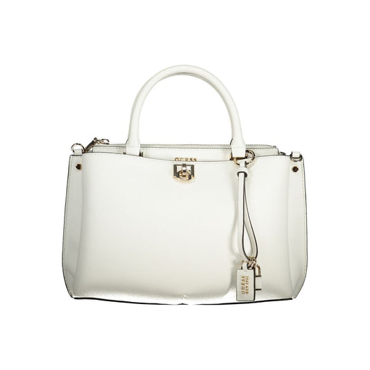 Guess Jeans White Polyethylene Handbag