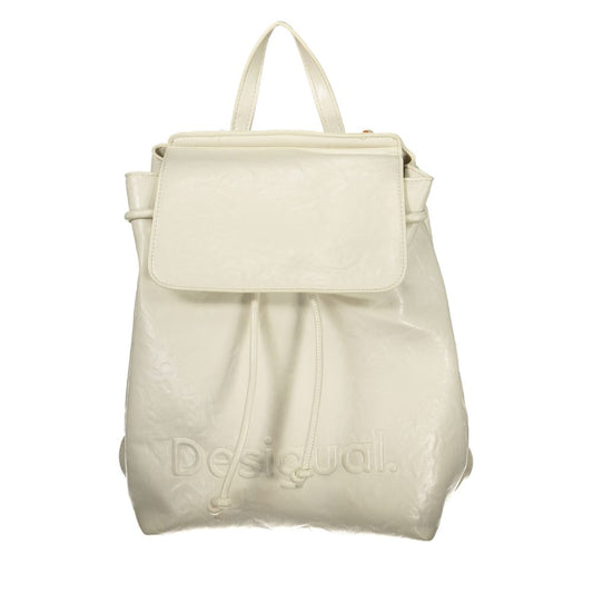 Desigual Ecru Polyurethane Women Backpack