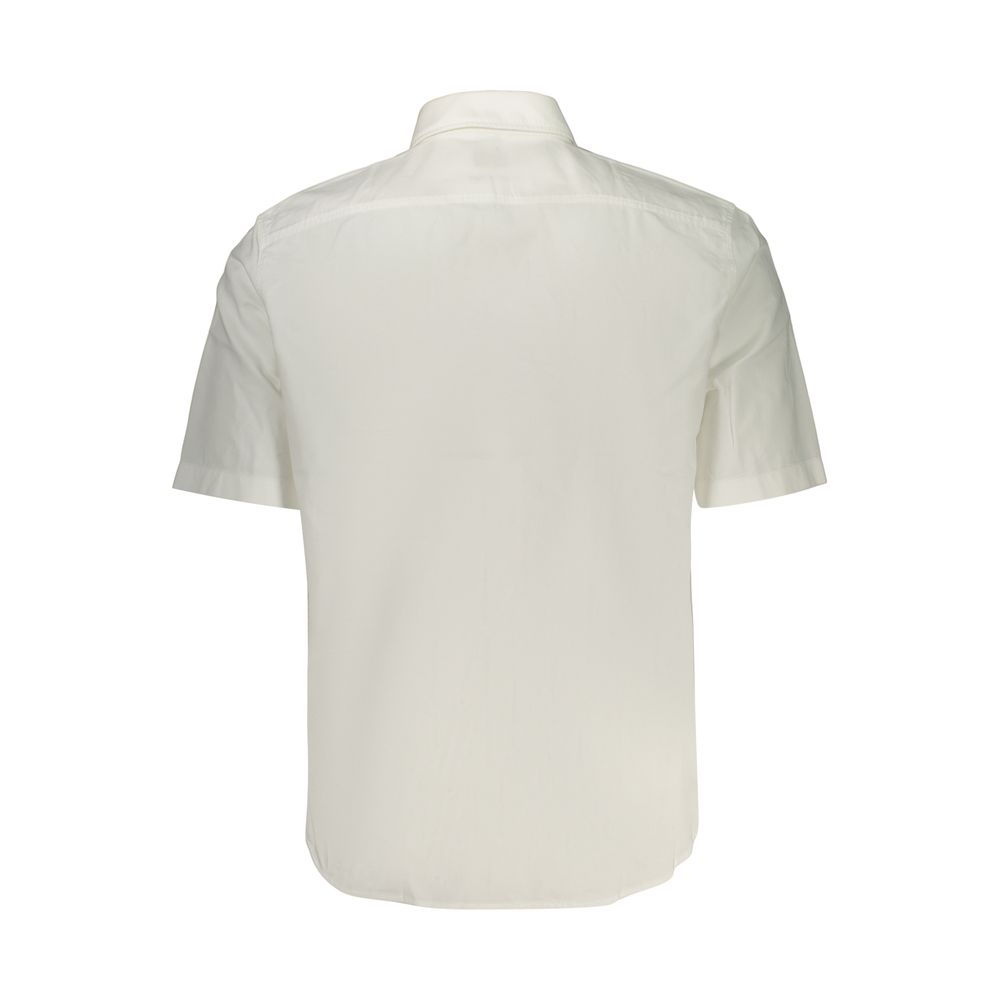 Hugo Boss White Cotton Shortsleeve Shirt