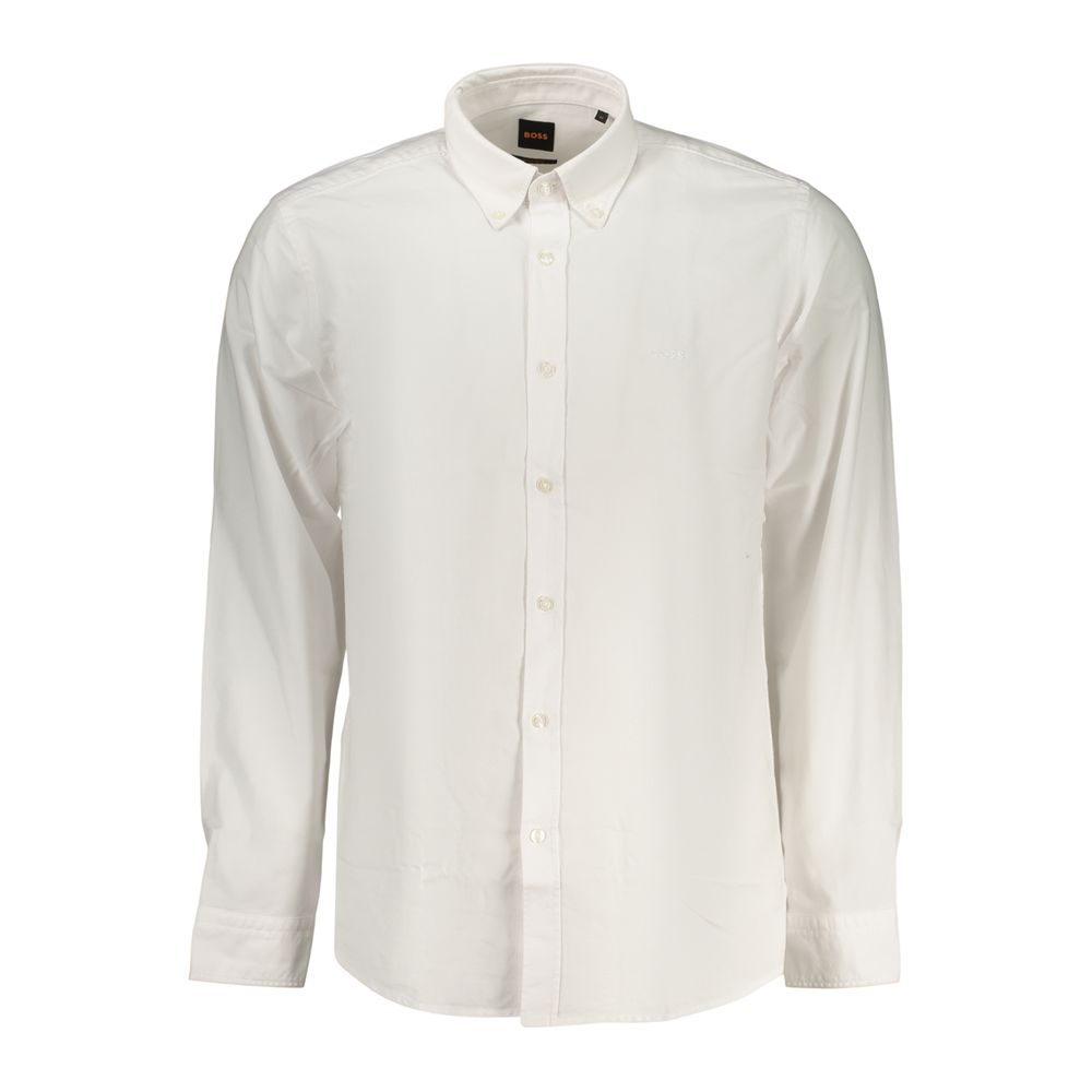 Hugo Boss White Cotton Dress Shirt