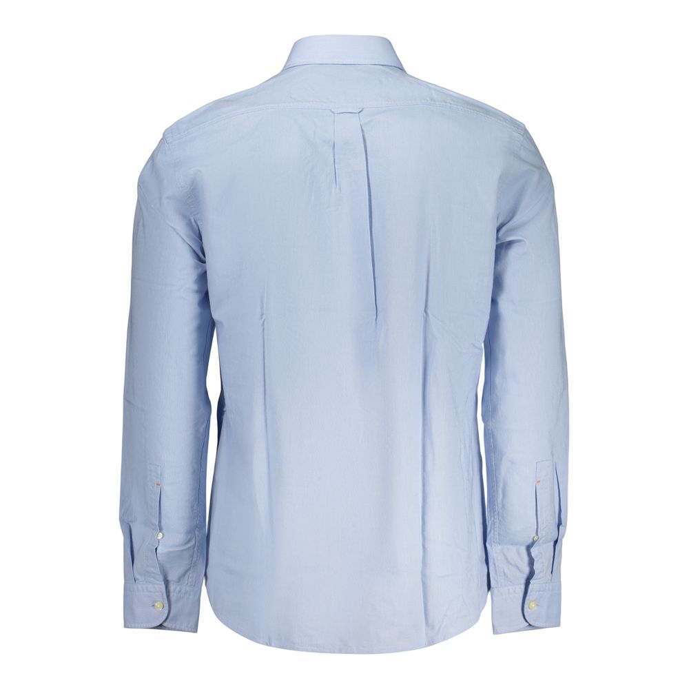 Hugo Boss Blue Cotton Dress Shirt