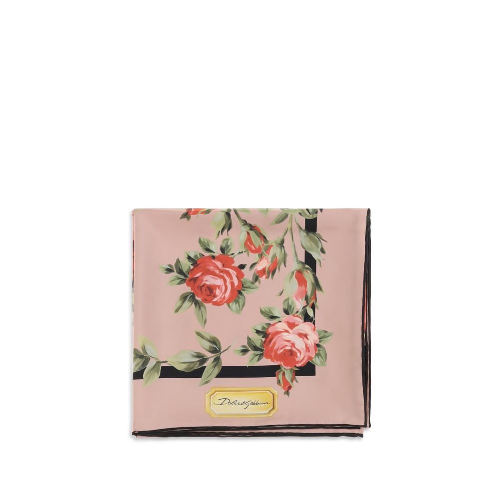 Dolce & Gabbana Multicolor Silk Scarf