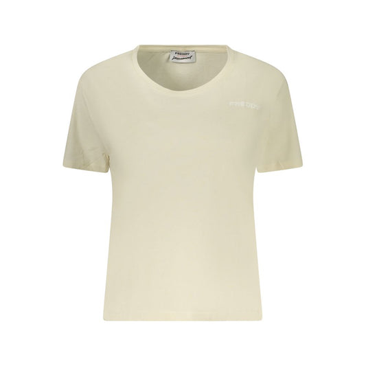 Freddy Beige Cotton Women's T-Shirt