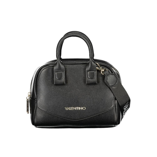 Mario Valentino Black Synthetic Leather Women's Bag with Shoulder Strap