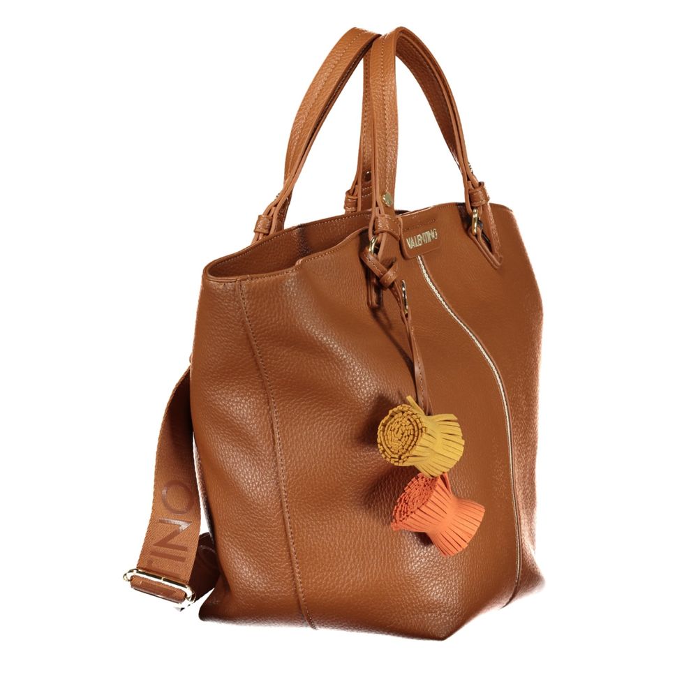 Mario Valentino Brown Polyethylene Handbag
