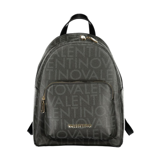 Mario Valentino Black Polyurethane Womens Backpack