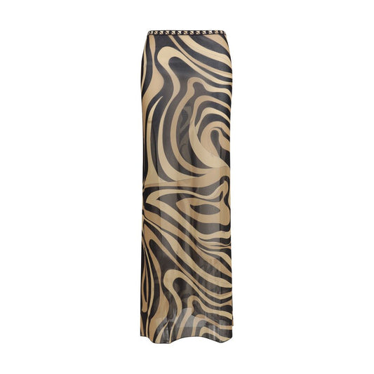 Emilio Pucci Beige Polyamide Long Skirt