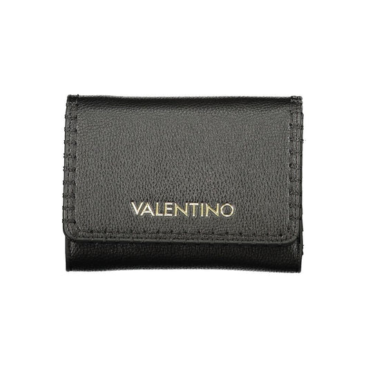 Mario Valentino Black Polyurethane Women's Wallet