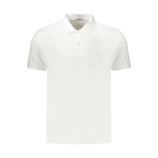 Coveri Moving Bianco Cotton Men's Polo