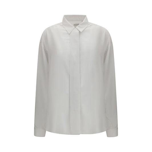 Calvin Klein White Silk Dress Shirt