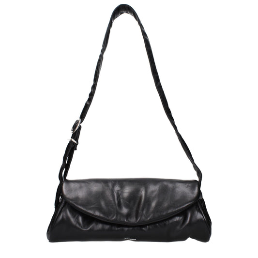 Jil Sander Black Leather Crossbody Bag