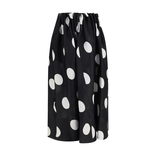 Khaite Black Silk Skirt