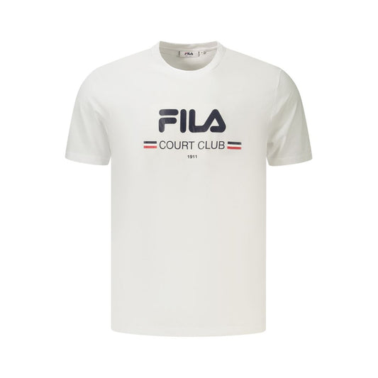 Fila White Cotton Mens T-Shirt