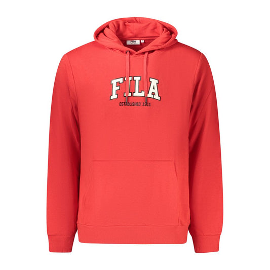 Fila Red Cotton Men's Hoodie