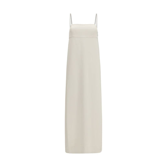 Brunello Cucinelli White Acetate Casual Dress