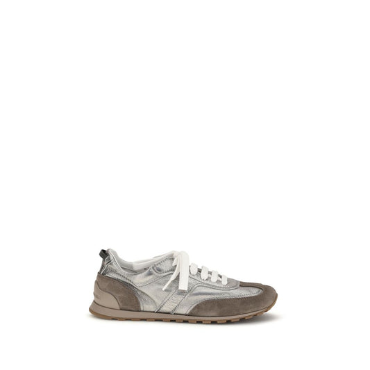 Brunello Cucinelli Multicolor Calf Leather Bos Taurus Athletic Sneakers
