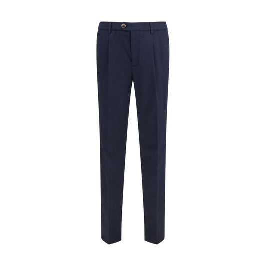 Brunello Cucinelli Black Cotton Chino Pants