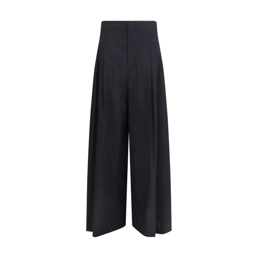 Brunello Cucinelli Black Cotton Casual Pants