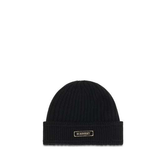 Burberry Black Wool Oves Aries Beanie