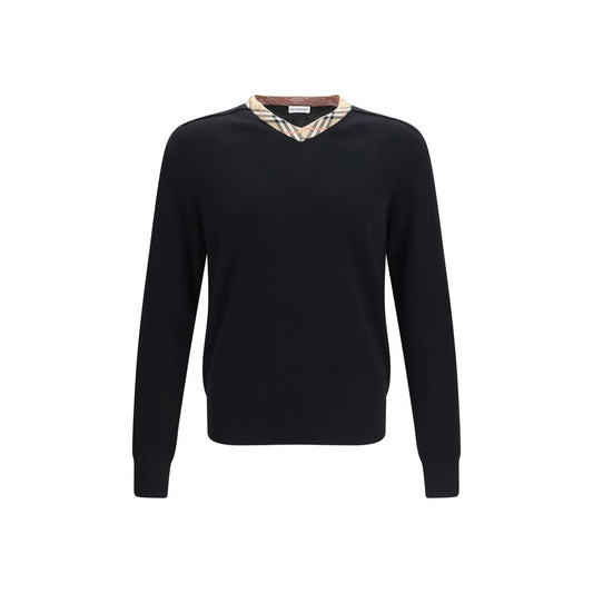 Burberry Black Wool Oves Aries Sweatshirt