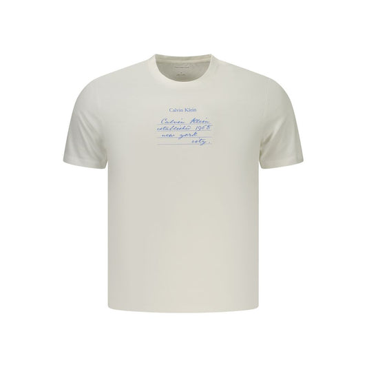 Calvin Klein White Cotton Men's T-Shirt