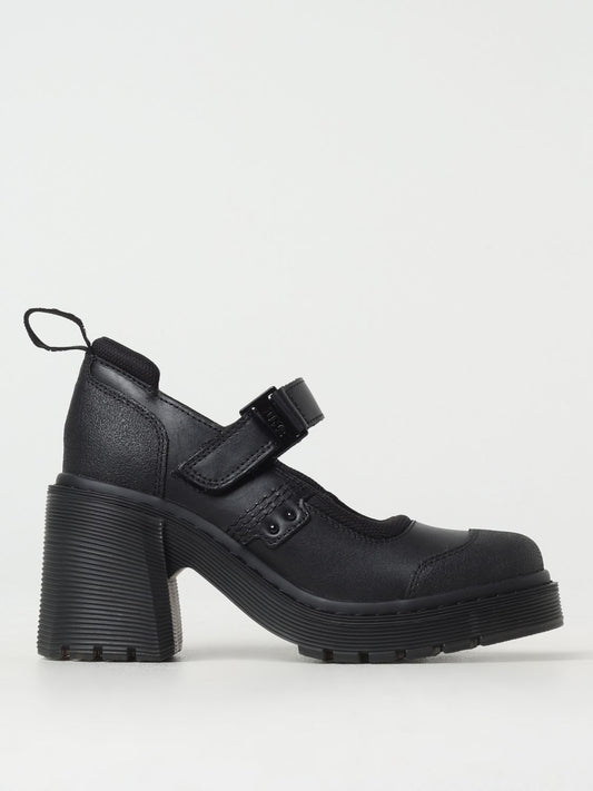 Dr. Martens Black Leather Platform Pumps