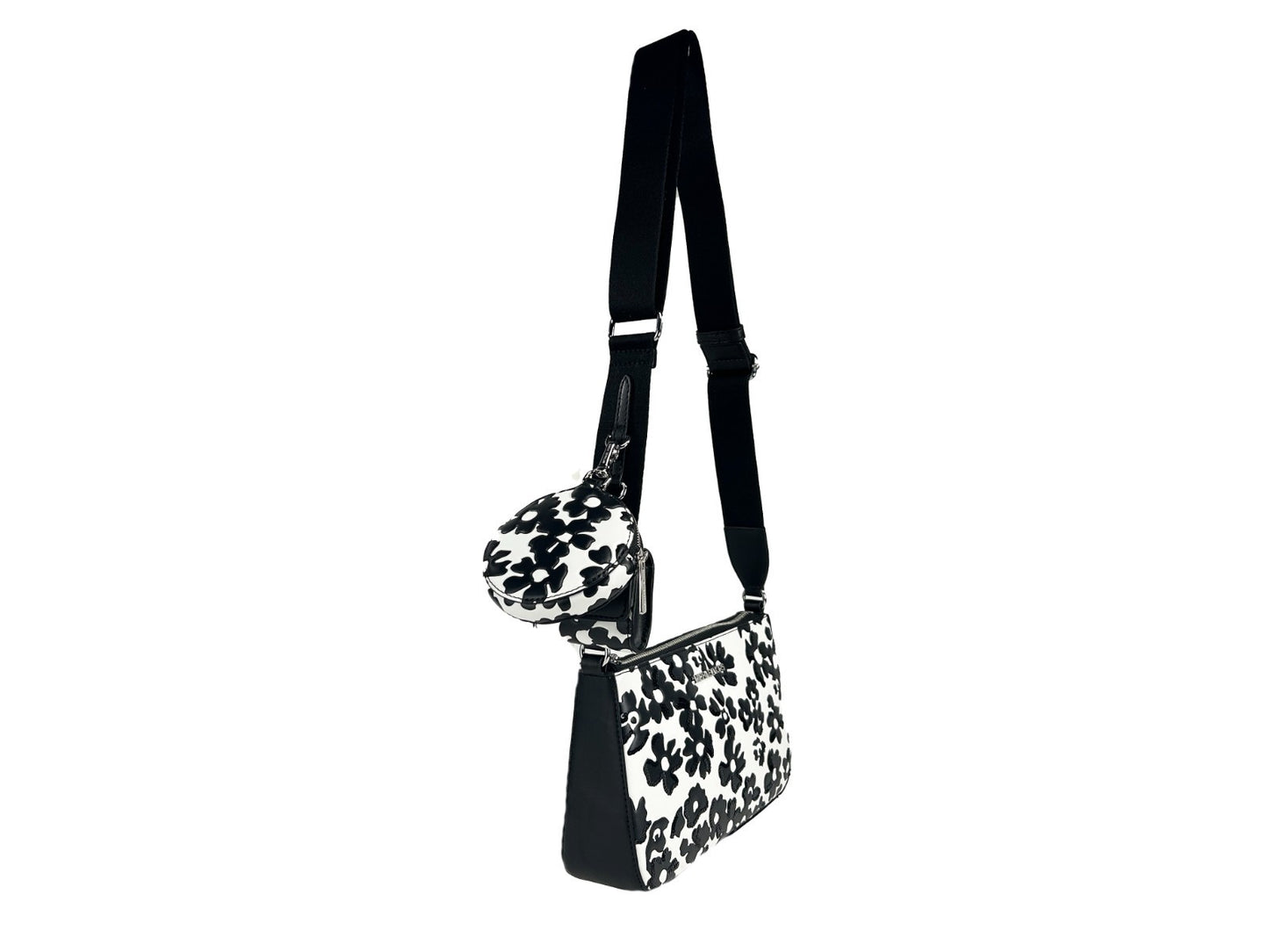 Michael Kors Floral Crossbody Tech Attachment Bag Purse