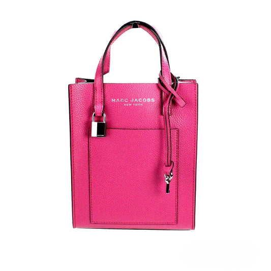 Marc Jacobs Mini Grind Cactus Flower Pebbled Leather Crossbody Tote Bag
