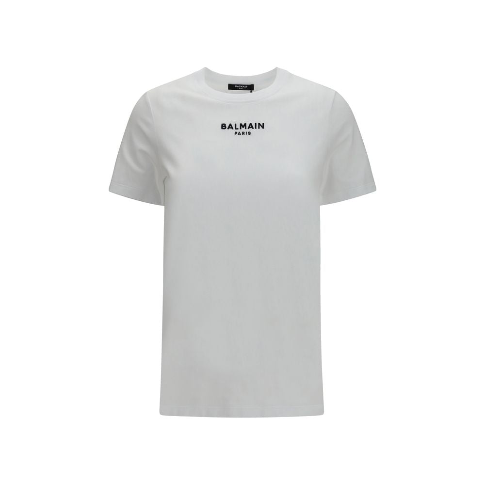 Balmain White Cotton T-Shirt