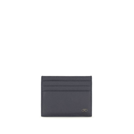Ferragamo Blue Calf Leather Bos Taurus Wallet