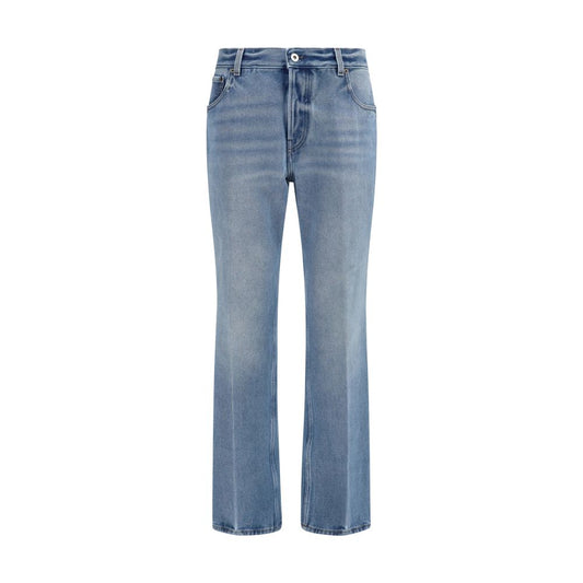 Miu Miu Blue Cotton Relaxed Fit Jeans