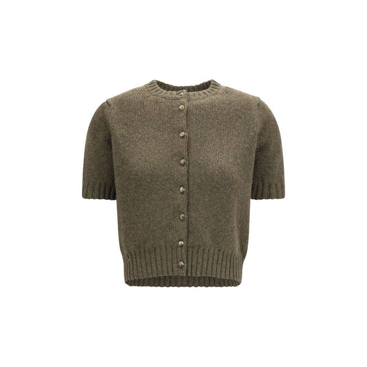 Khaite Bicolor Cashmere Cardigan