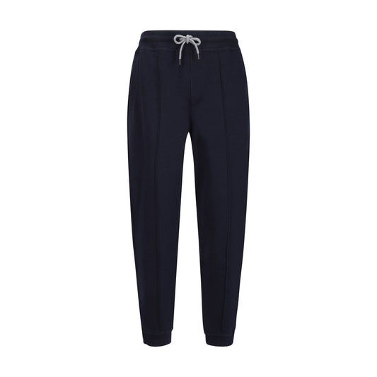 Brunello Cucinelli Blue Cotton Joggers (Workout Pants)
