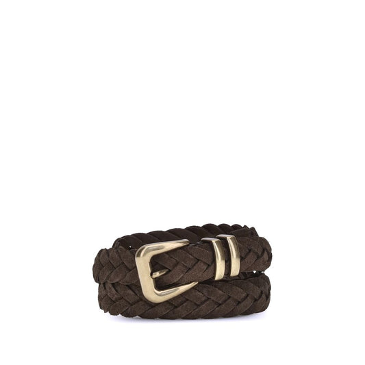 Brunello Cucinelli Brown Calf Leather Bos Taurus Belt