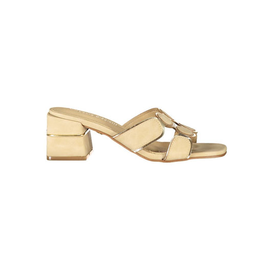 Laura Biagiotti Beige Polyurethane Women's Sandal