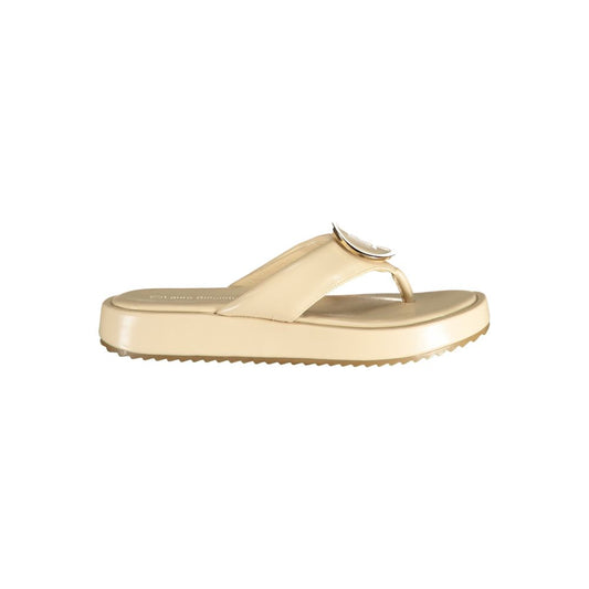 Laura Biagiotti Beige Polyurethane Women's Sandal