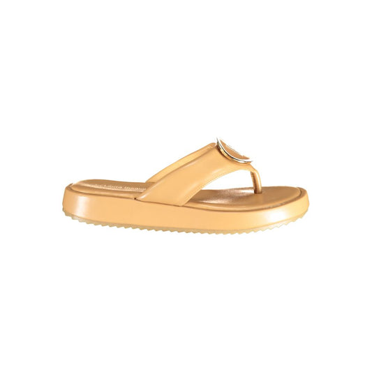 Laura Biagiotti Beige Polyurethane Women's Sandal