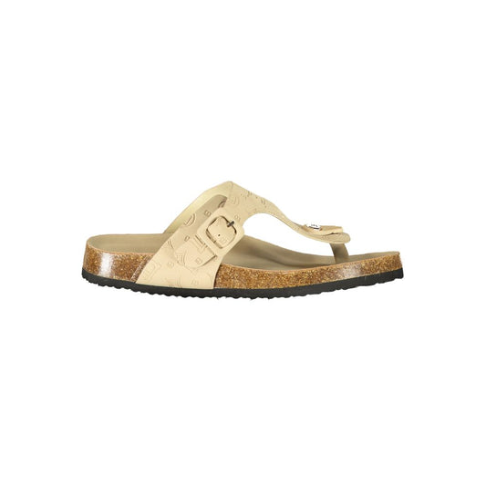 Laura Biagiotti Beige Polyurethane Women's Slipper
