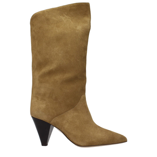 Isabel Marant Brown Leather High Heel Boots