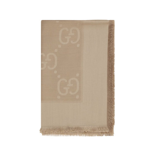 Gucci Brown Wool Oves Aries Scarf