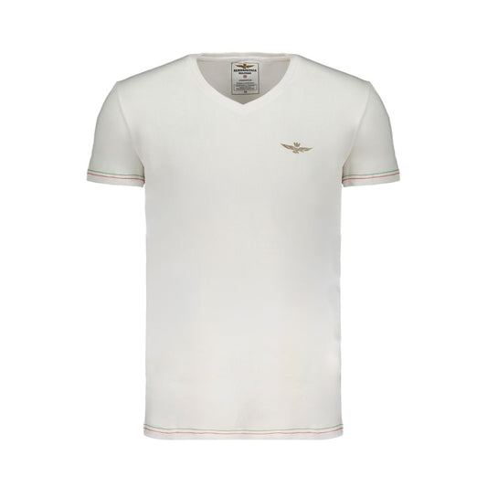 Aeronautica Militare Bianco Cotton Mens T-Shirt