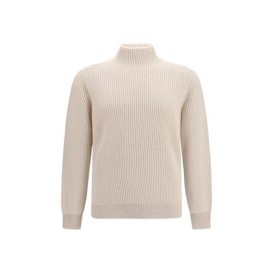 Brunello Cucinelli Beige Cashmere Turtleneck